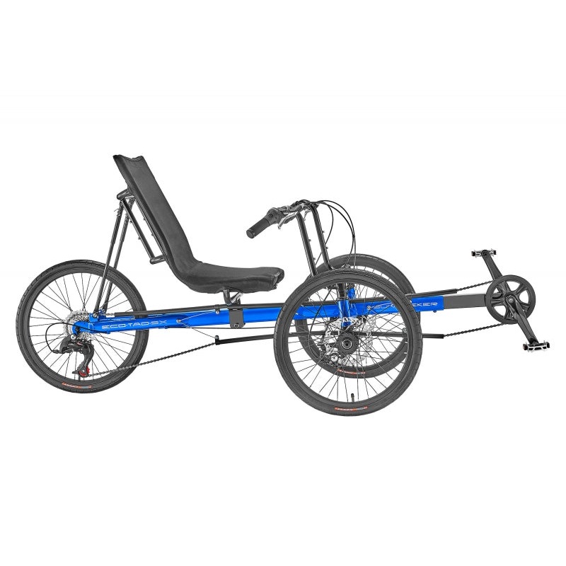 Sun seeker Eco-Tad SX Tadpole Unisex 30-52` X-Seam Bright Blue/Gloss Black 20` Black 7 Speed Disc Brake