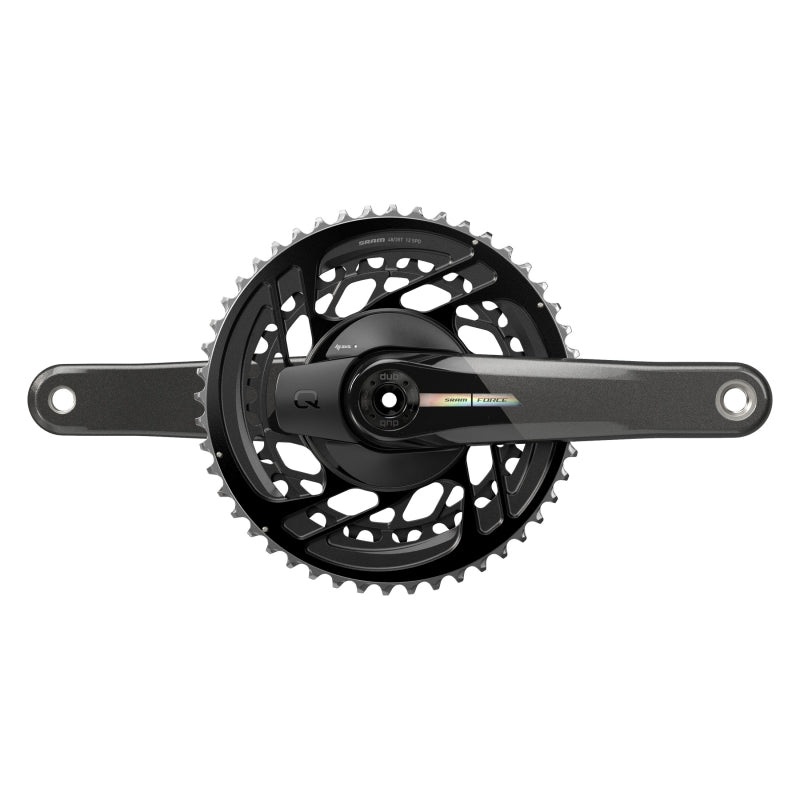 Force D2 2x Power Meter Crankset Speed: 12 Spindle: 28.99mm BCD: Direct Mount 50/37 DUB 175mm Black Road Disc