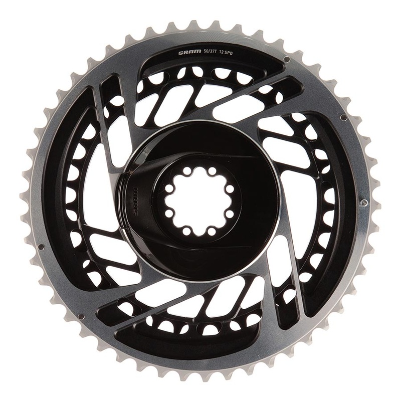 Red AXS 2x Chainring Teeth: 37/50 Speed: 12 BCD: Direct Mount Pair Aluminum Grey