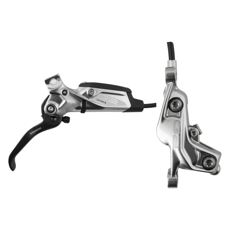 G2 Ultimate Disc Brake Lever – Rear Hydraulic Post Mount Carbon Lever Titanium Hardware Polar Grey Anodized A2