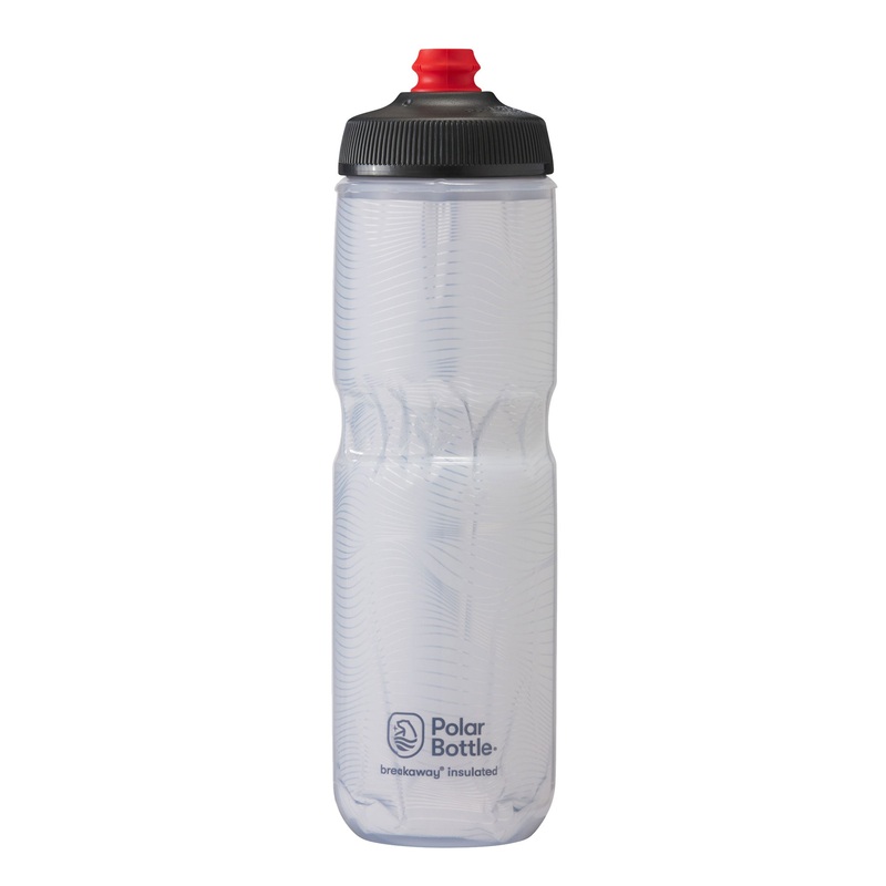 Polar Bottle Breakaway Water Bottle Jersey Knit White 24oz