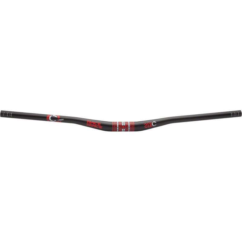 SIXC Riser Carbon Handlebar 31.8 x 785mm 3/4 Rise Red Decal