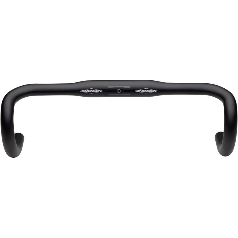 Flat Top Shallow Drop Handlebar – Aluminum 31.8mm 44cmBlack