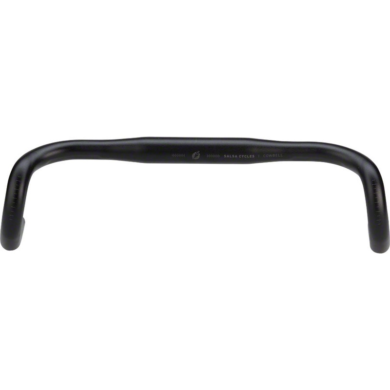 Cowbell Drop Handlebar – Aluminum 31.8mm 42cm Black