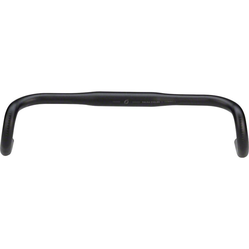 Cowbell Drop Handlebar – Aluminum 31.8mm 46cm Black