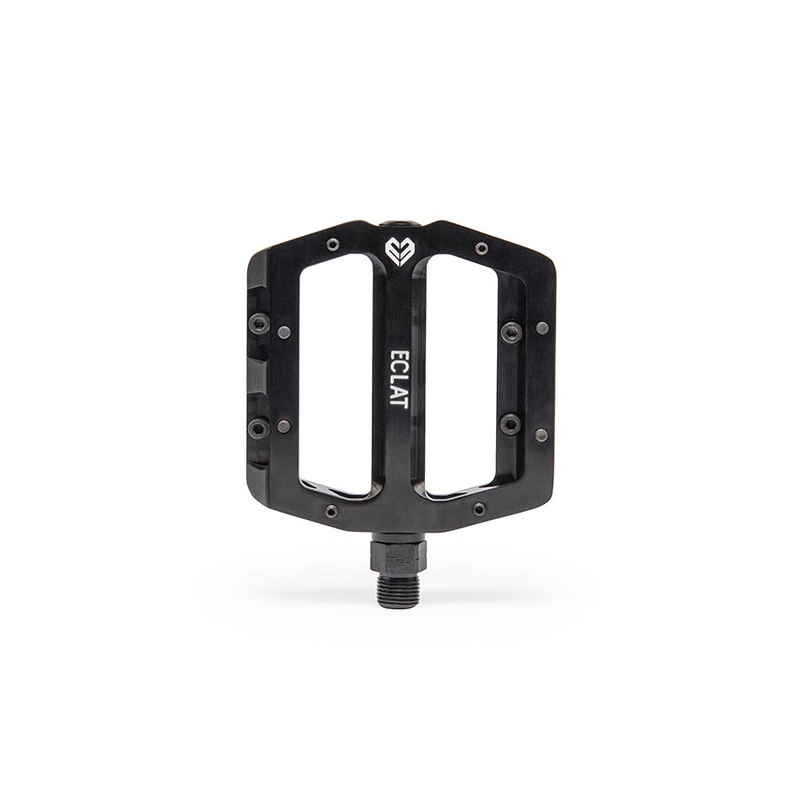 Eclat Surge CNC Platform Pedals Body: Aluminum Spindle: Cr-Mo 9/16 Black Pair