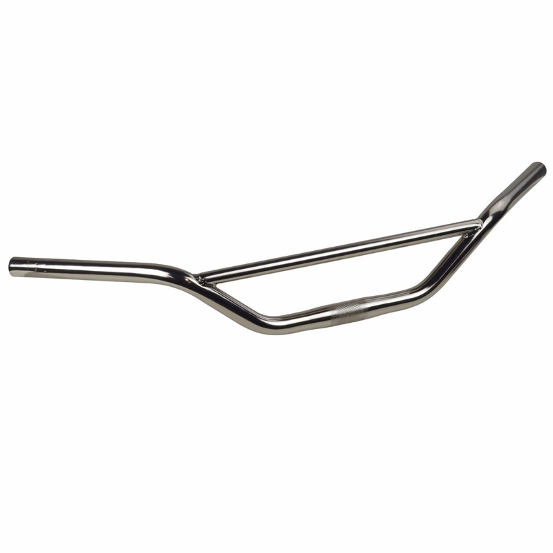 Klunker Handlebar – 25.4 45 Degree Sweep 76mm Rise 680mm width Nickel