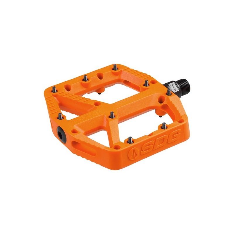 SDG Components Comp Platform Pedals Body: Composite Spindle: Cr-Mo 9/16 Orange Pair
