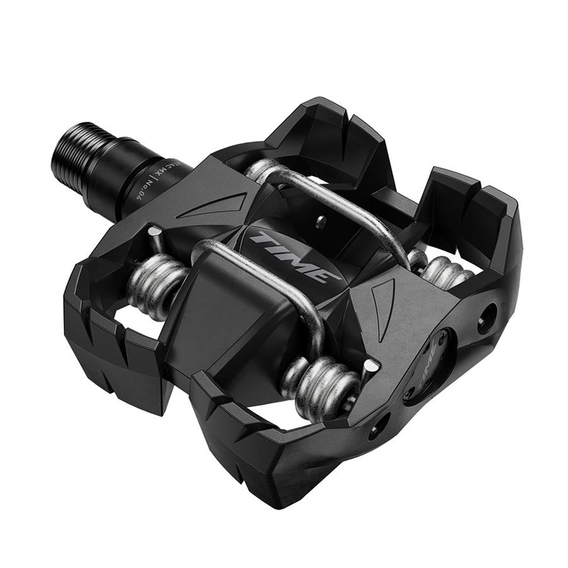Time MX 4 Pedals – Dual Sided Clipless with Platform Aluminum 9/16 Black B1