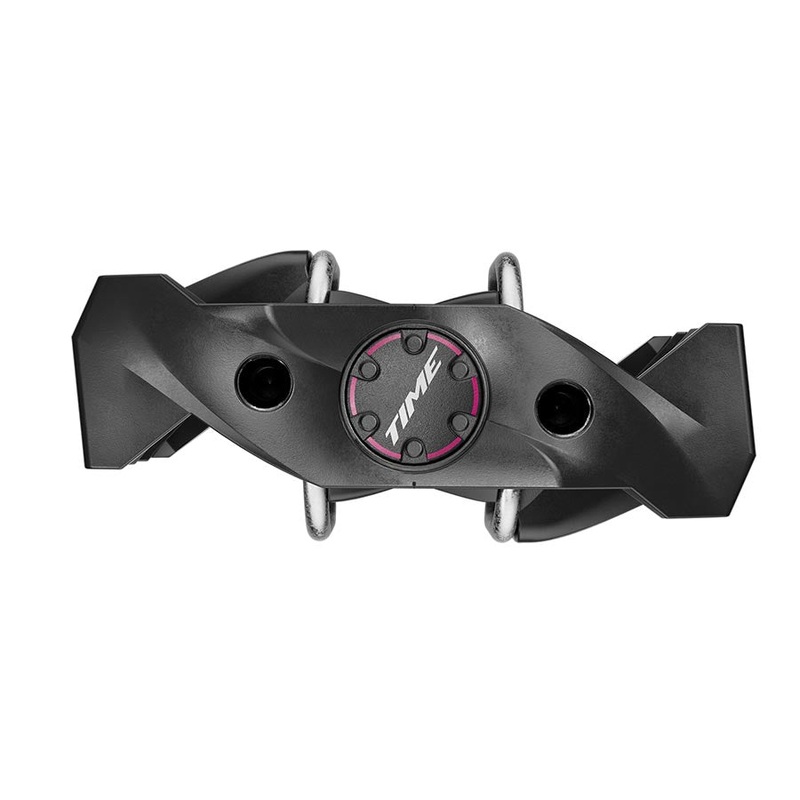 Time MX 6 Pedals – Dual Sided Clipless with Platform Aluminum 9/16 Black B1