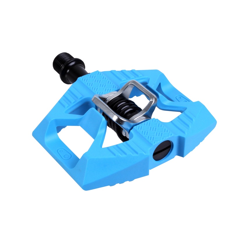 Crankbrothers Double Shot 1 Pedals – Single Side Clipless Platform Composite 9/16 Blue