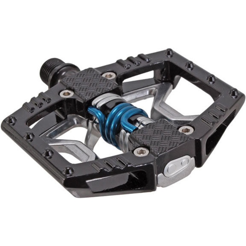 Crankbrothers Double Shot 2 Pedals – Single Side Clipless Platform Aluminum 9/16 BLK