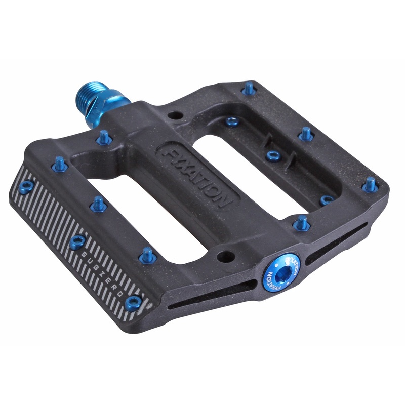 Fyxation Mesa MP Subzero Pedals – Platform Composite/Plastic 9/16 BLK/Blue