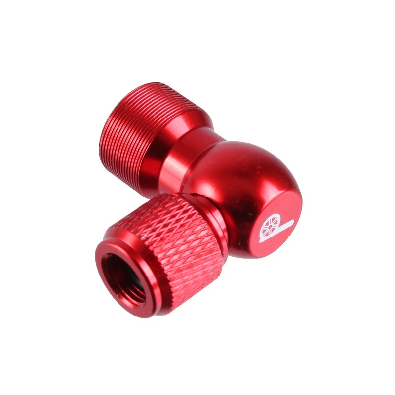 Prestacycle Prestaflator Micro CO2 Inflator Head – Includes Insulated Sleeve Red