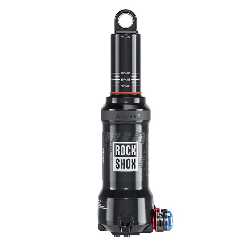 RockShox Deluxe Nude RLC3 Rear Shock – 165 x 40mm DebonAir 1 Token #1 Sealhead Medium Reb/Comp 430lb L/O Force Trunnion / Std B1