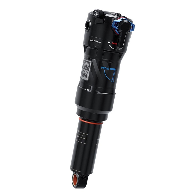RockShox Deluxe Ultimate RCT Rear Shock – 205 x 65mm LinearAir 2 Tokens Reb/Low Comp 380lb L/O Force Trunnion / Std C1