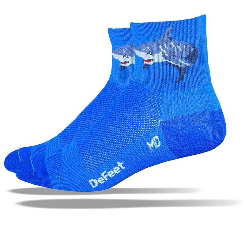 DeFeet Aireator 3 Shark Attack! Socks 12 Blue