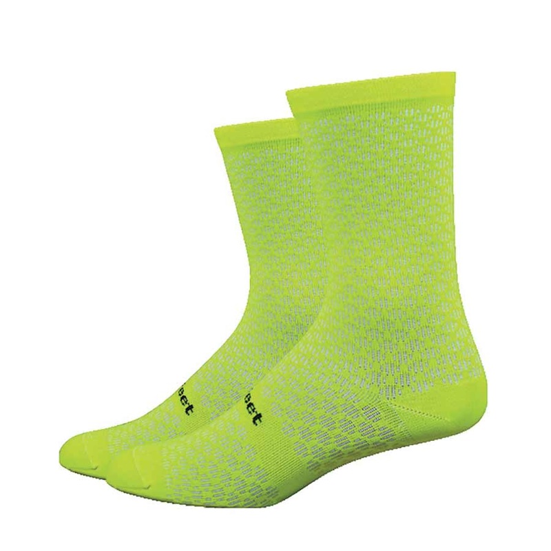 DeFeet Evo 6 Mont Ventoux Socks Hi-Vis Yellow M