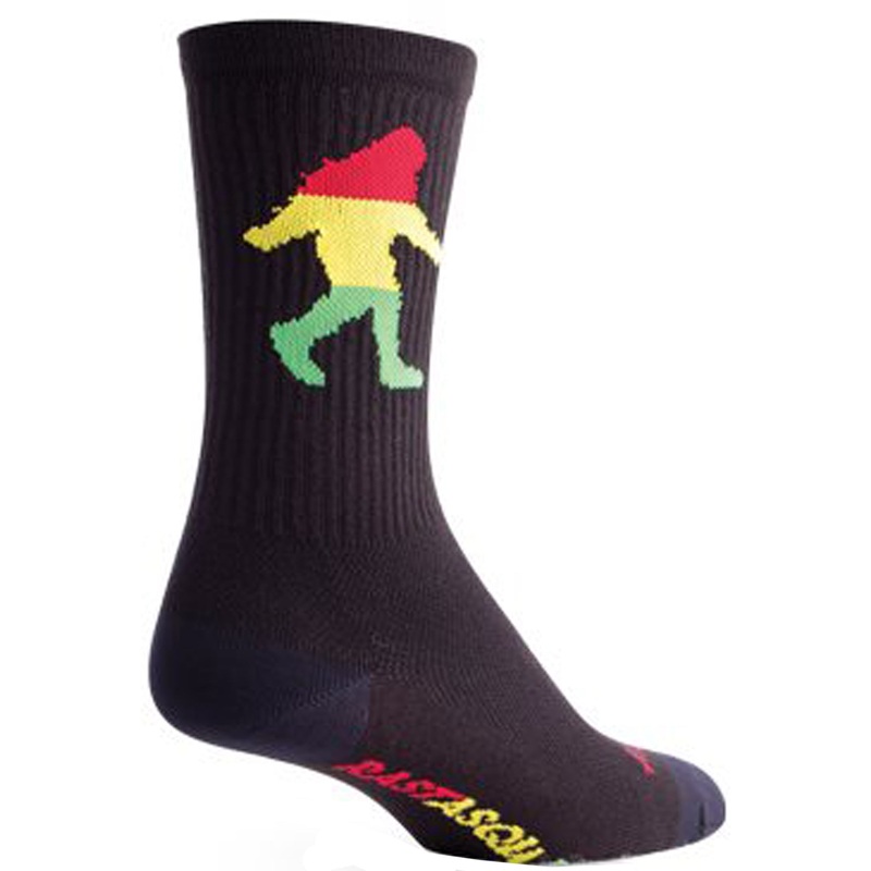 SockGuy Crew Rasta Squatch Socks – 6 Black Large/X-Large
