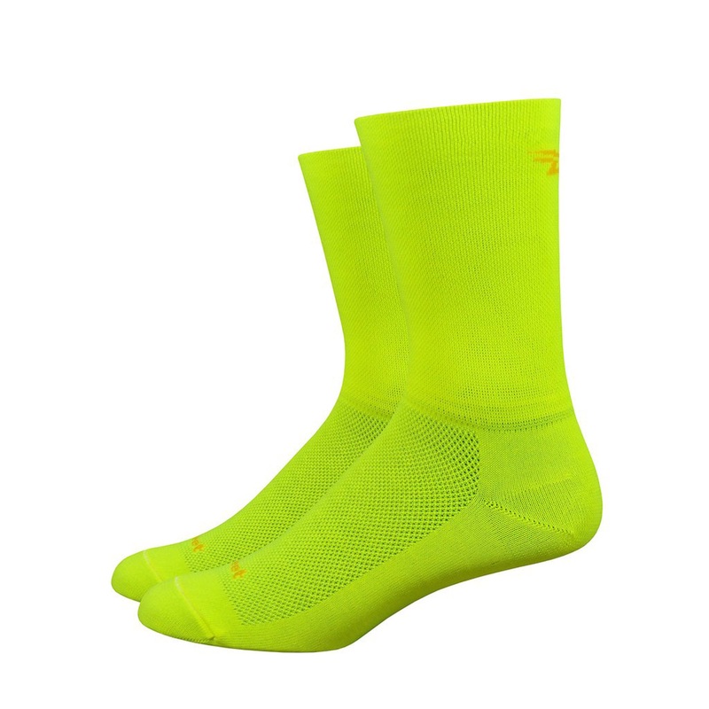 DeFeet Aireator 6 D-Logo Socks 9.5-11.5 Yellow