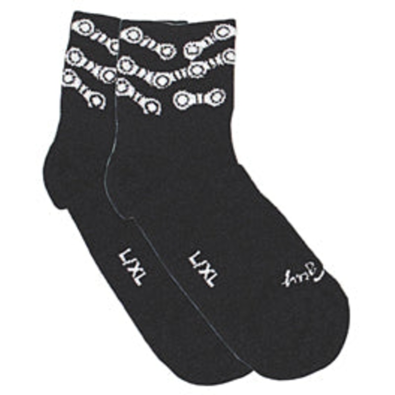 SockGuy Classic Chains Socks – 3 Black Small/Medium