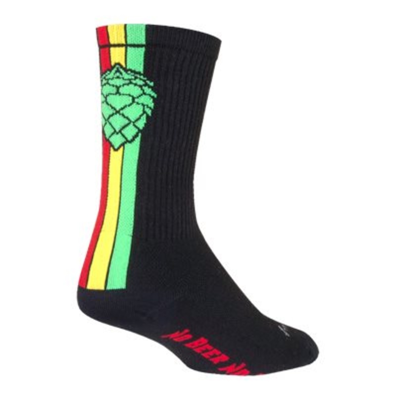 SockGuy Crew Hoppyness Socks – 6 Black Large/X-Large