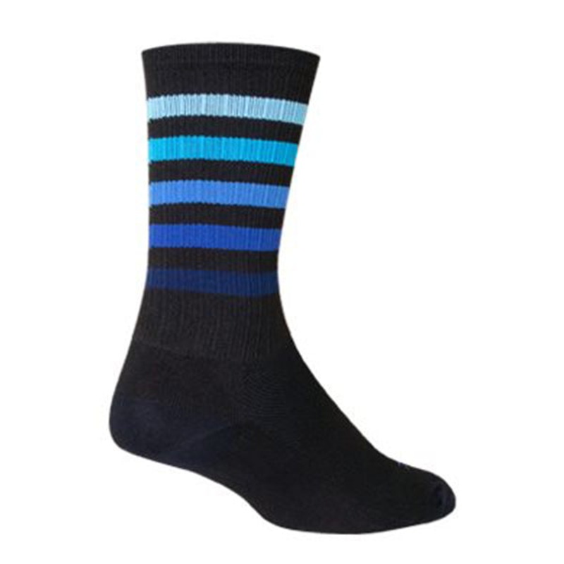 SockGuy SGX Deep Socks – 6 Black/Blue Large/X-Large