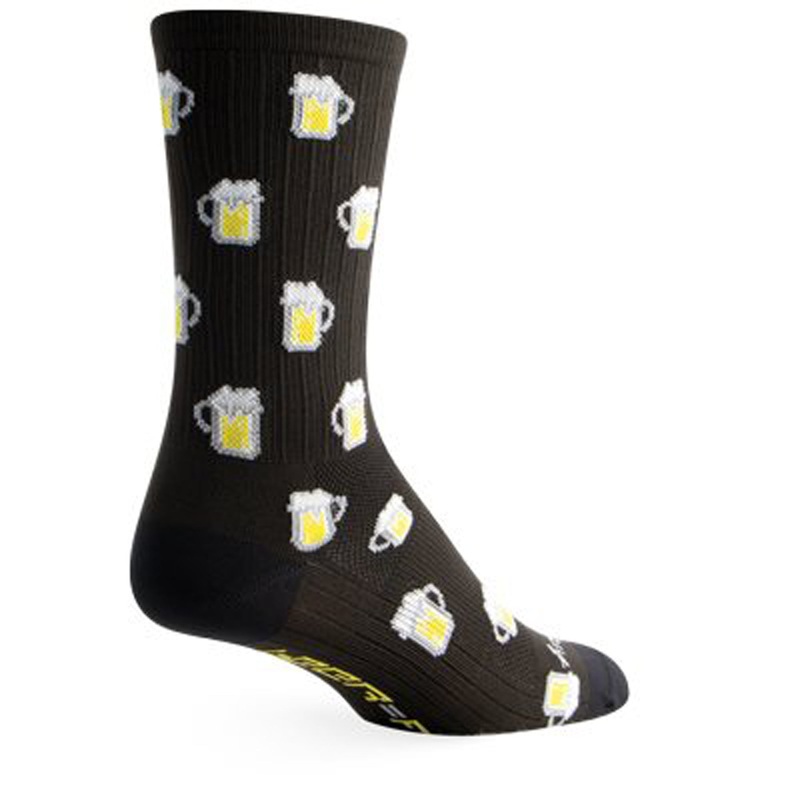 SockGuy SGX Pints Socks – 6 Black Large/X-Large