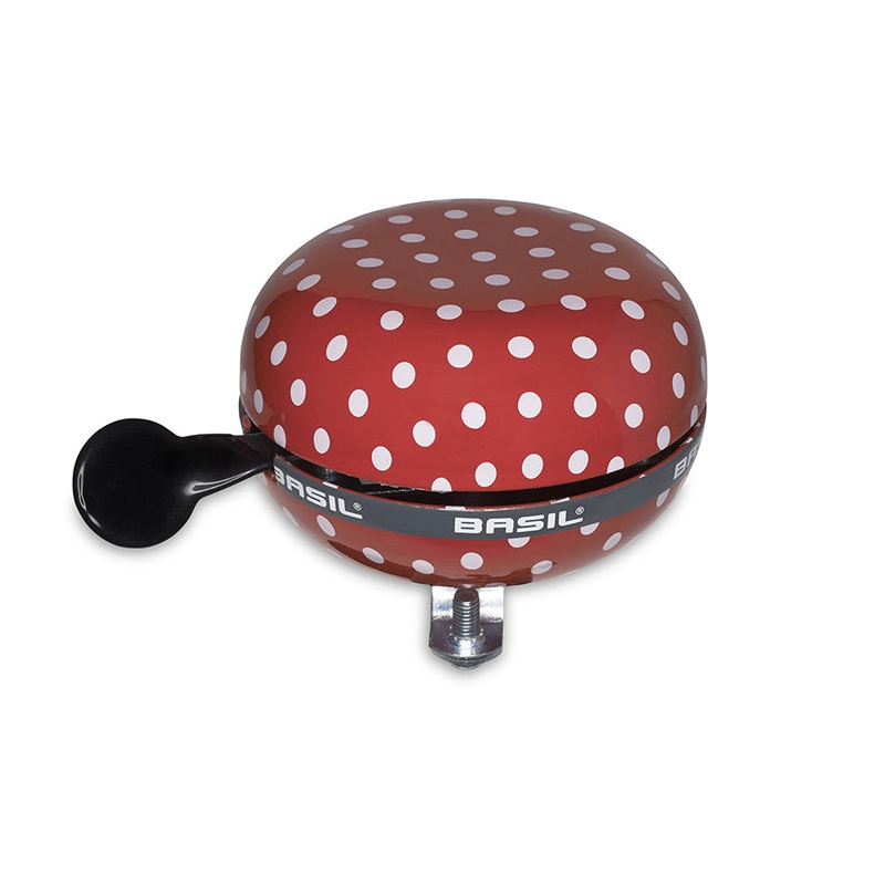 Polka Dot Bell 80mm Red