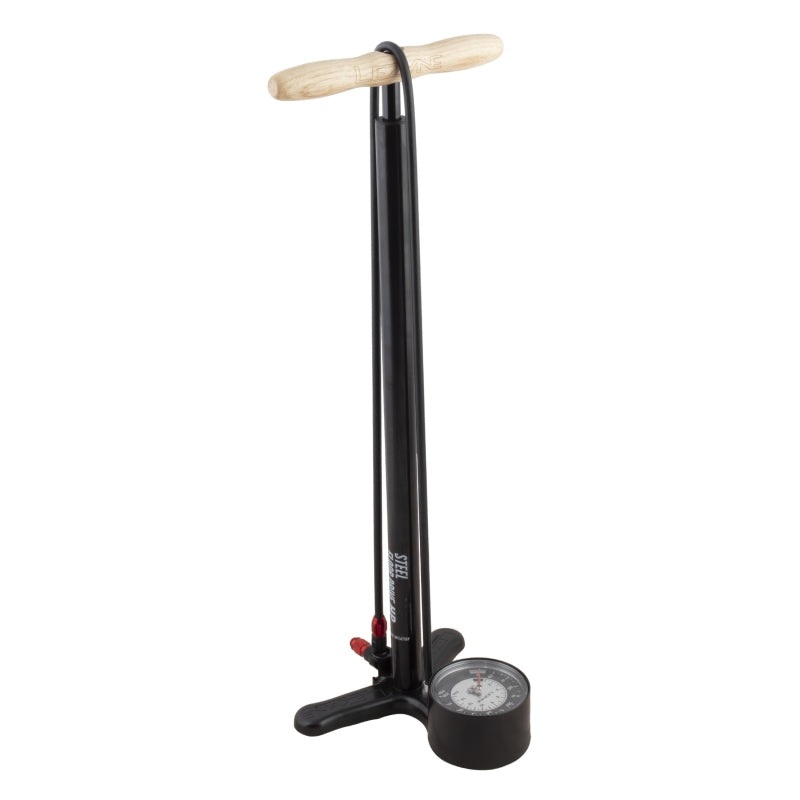 Steel Floor Drive Floor Pump with 3.5 Gauge ABS Pro Head Flat Black