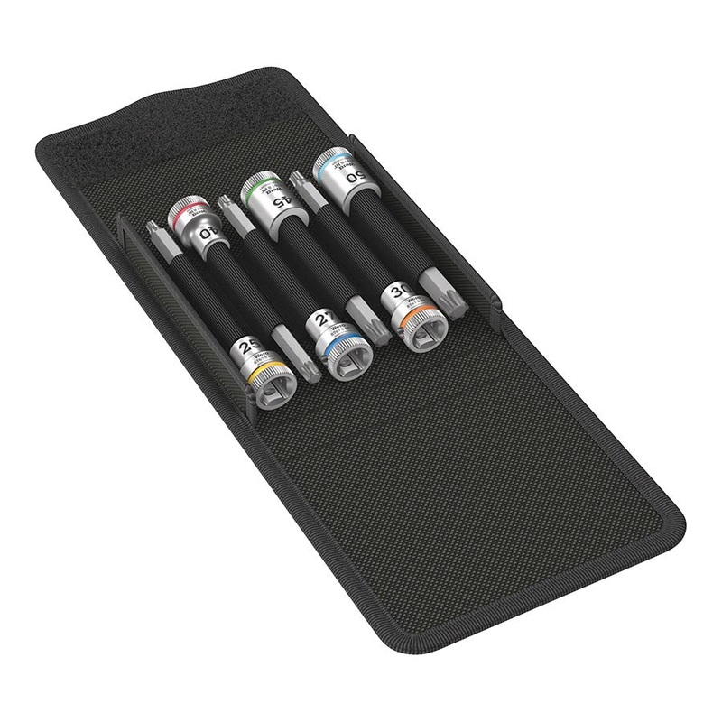 Wera 8767 B TORX HF 1 Zyklop bit socket set holding function – 3/8 drive 6 pieces