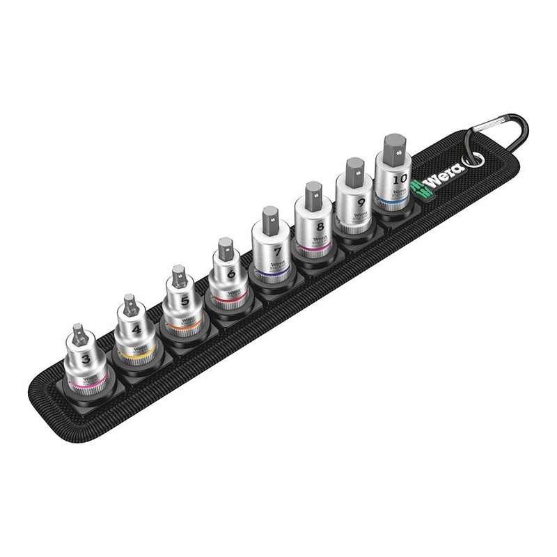 Wera Belt B 2 Zyklop In-Hex-Plus bit socket set holding function – 3/8 drive 8 pieces