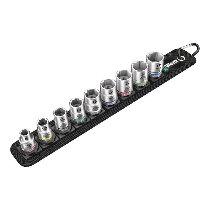 Wera Belt B 4 Zyklop socket set – 3/8 drive 9 pieces