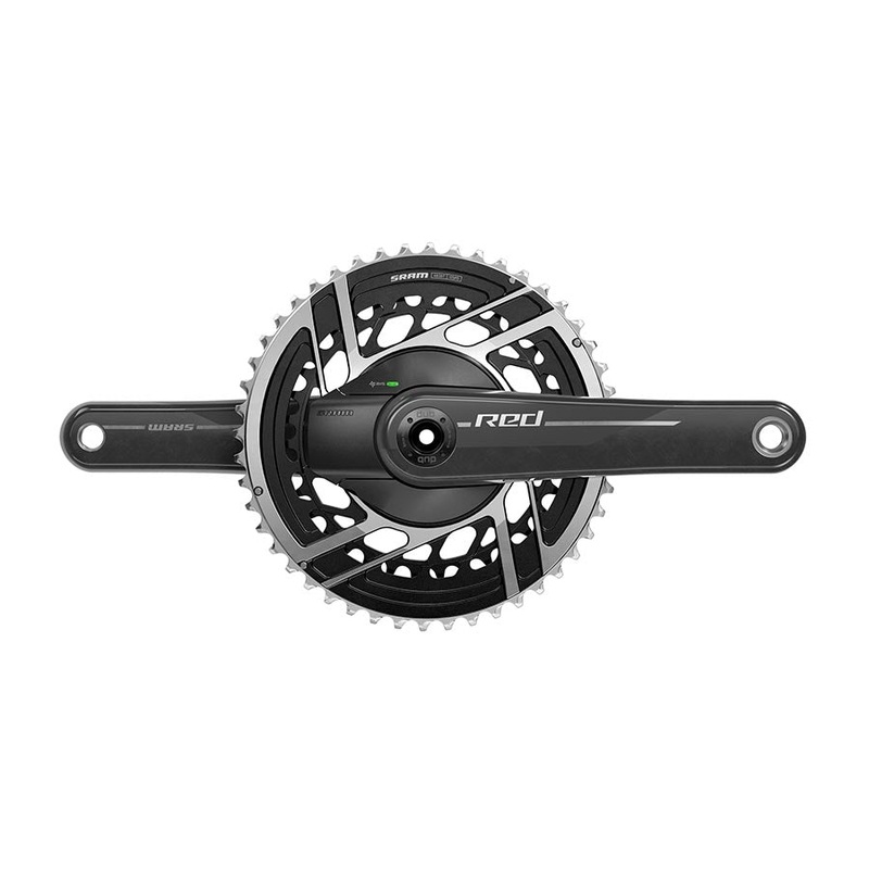 RED AXS Power Meter Crankset – 167.5mm 2x 12-Speed 48/35t 8-Bolt Direct Mount DUB Spindle Interface Natural Carbon E1