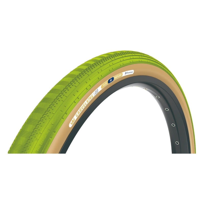 Panaracer GravelKing SS Tire – 700 x 45 Tubeless Folding Matcha/Brown