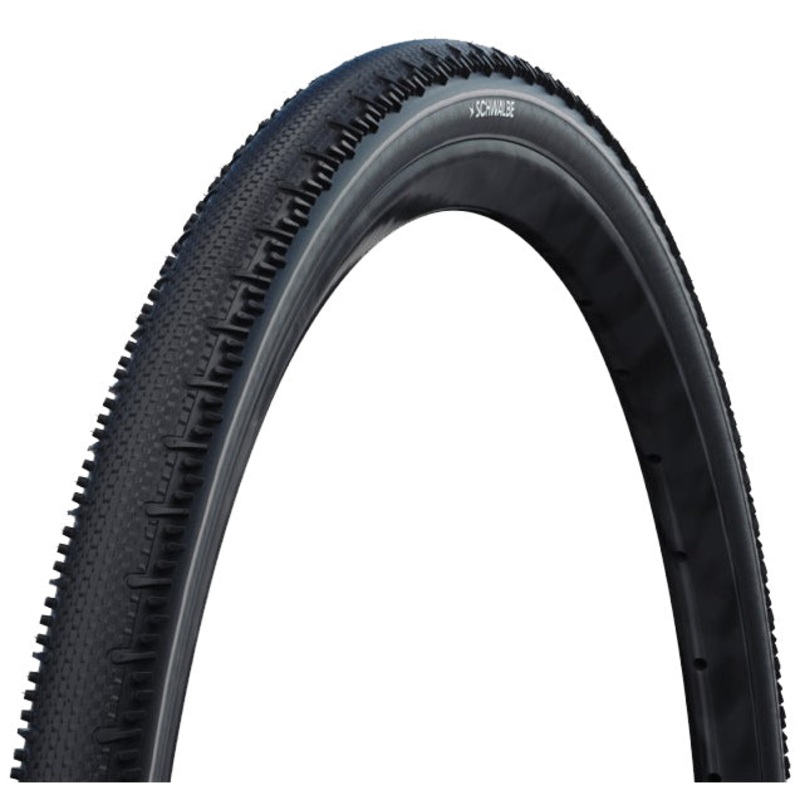 Schwalbe G-One RS Tire – 700 x 50 Tubeless Folding BLK/Transparent Evolution Line Pro Addix Race