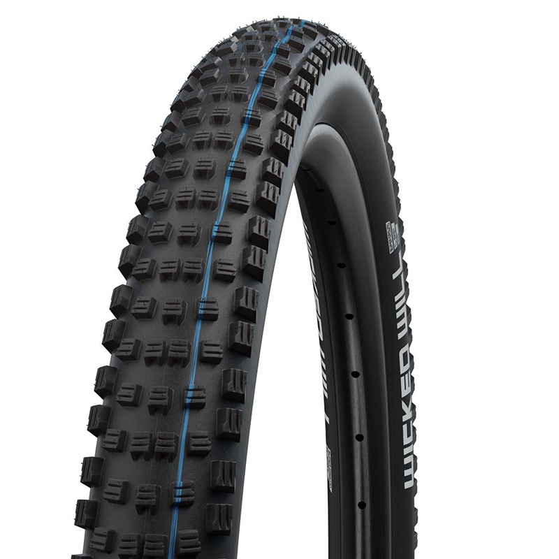 Schwalbe Wicked Will Tire – 27.5 x 2.6 Tubeless Folding BLK Evolution Line Super Ground Addix SpeedGrip