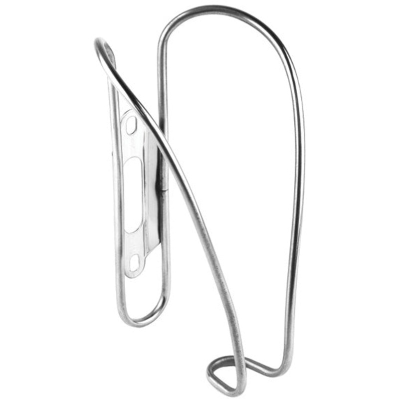 Velo Orange Moderniste Water Bottle Cage: Polished Stainless