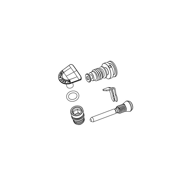 SRAM Level Ultimate/TLM A1 Disc Brake Caliper Hardware Kit – Includes Bleed Screw Banjo Screw Pad Pin