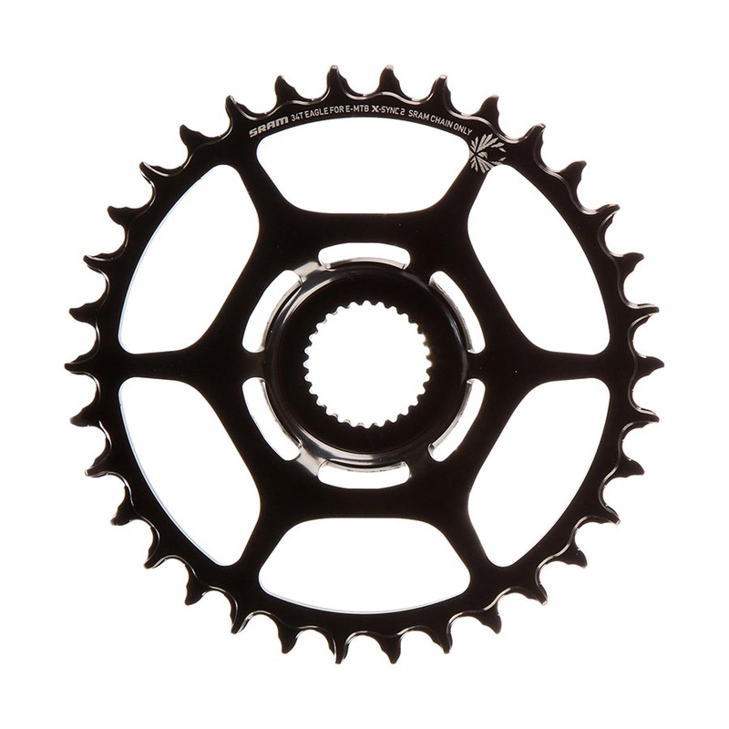 SRAM 34t Bosch Direct Mount 11/12-Speed X-Sync2 Eagle Chainring Black