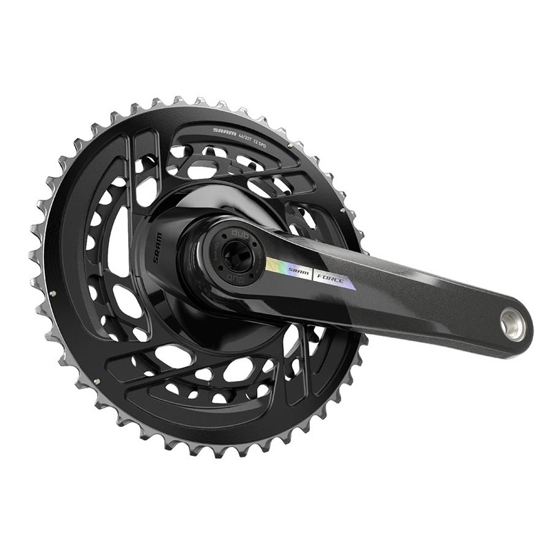 SRAM Force Crankset – 167.5mm 2x 12-Speed 46/33t Direct Mount DUB Spindle Interface Iridescent Gray D2