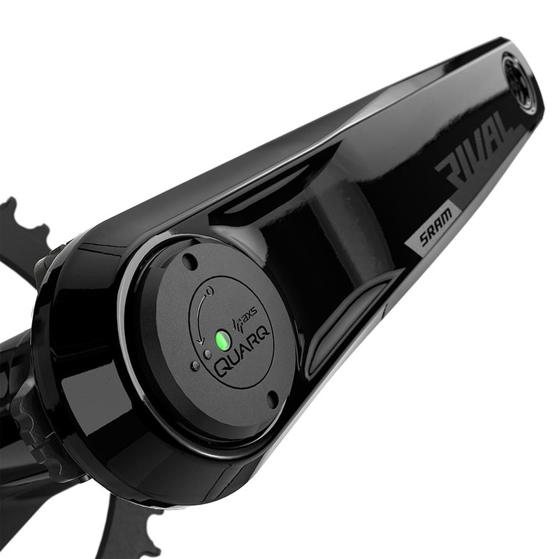 SRAM Rival 1 AXS Wide Power Meter Crankset – 160mm 12-Speed 46t 8-Bolt Direct Mount DUB Spindle Interface BLK D1