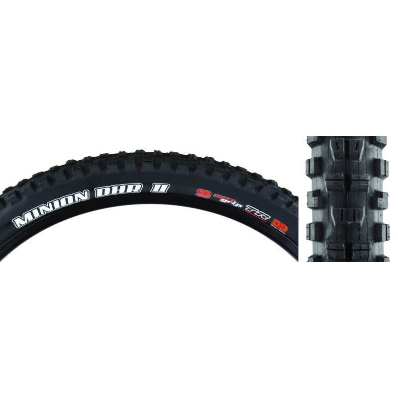 Minion DHR II Tire – 27.5 x 2.5 Tubeless Folding Black 3C MaxxGrip DD