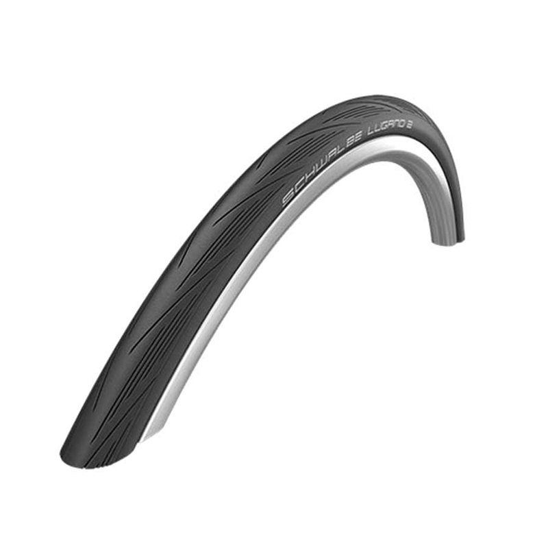 Lugano II Tire 700x23C Folding Clincher Silica K-Guard 50TPI Black