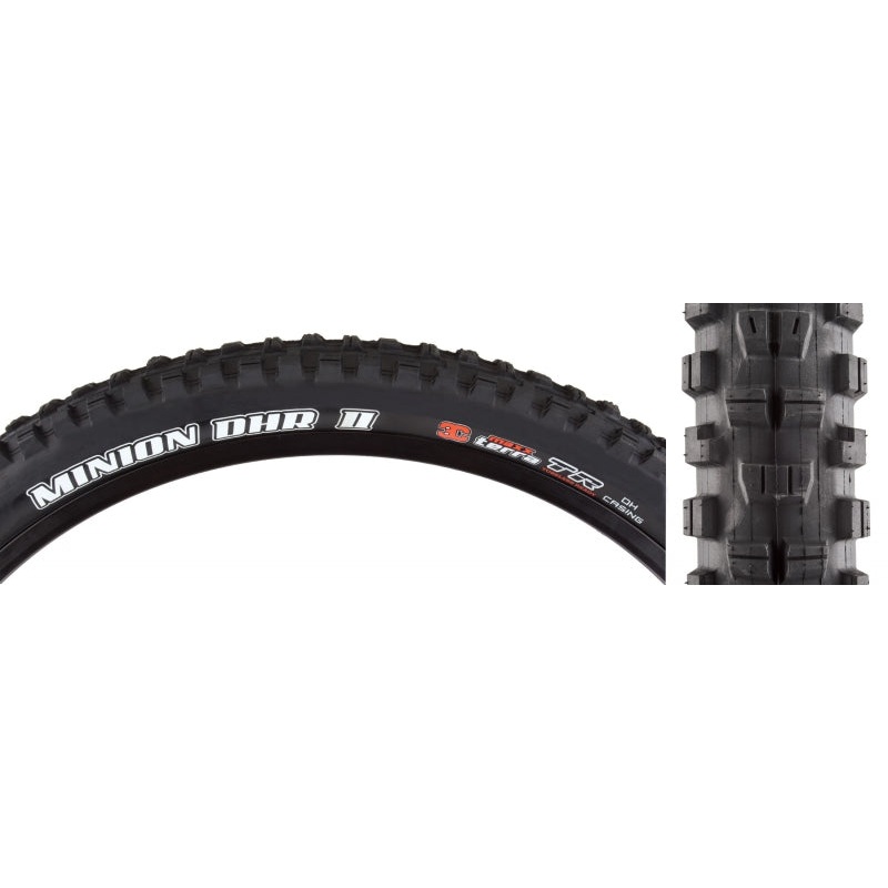 Minion DHR II Tire – 29 x 2.5 Tubeless Folding Black 3C MaxxTerra DH