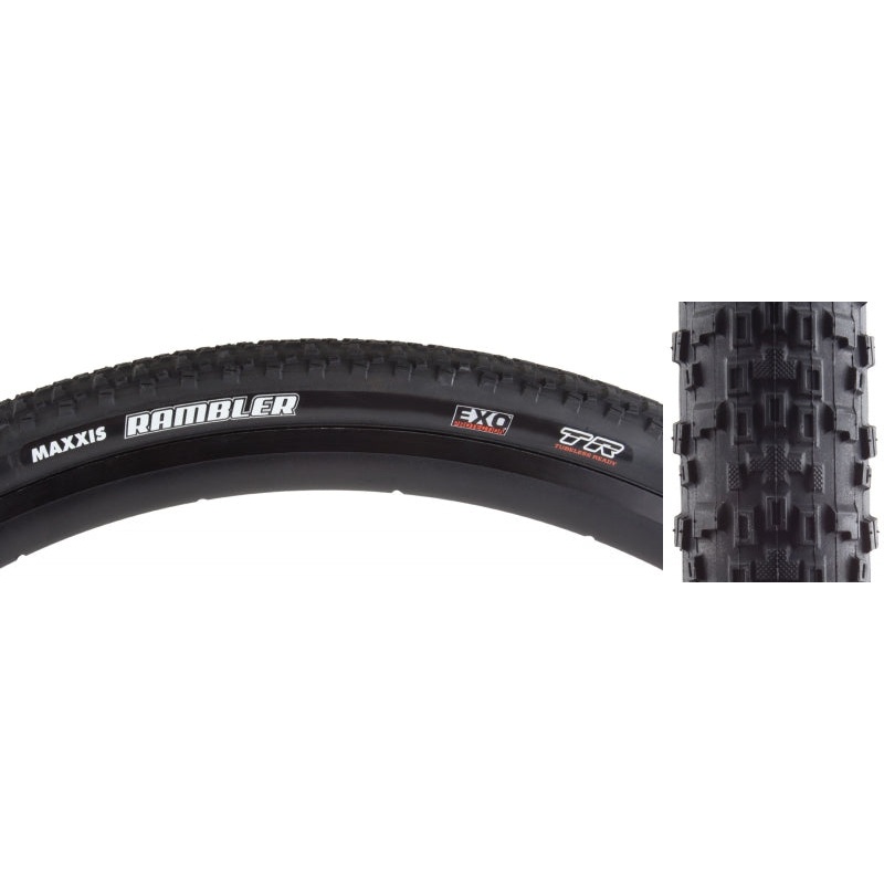 Rambler Tire – 700 x 50 Tubeless Folding Black/Tan Dual EXO