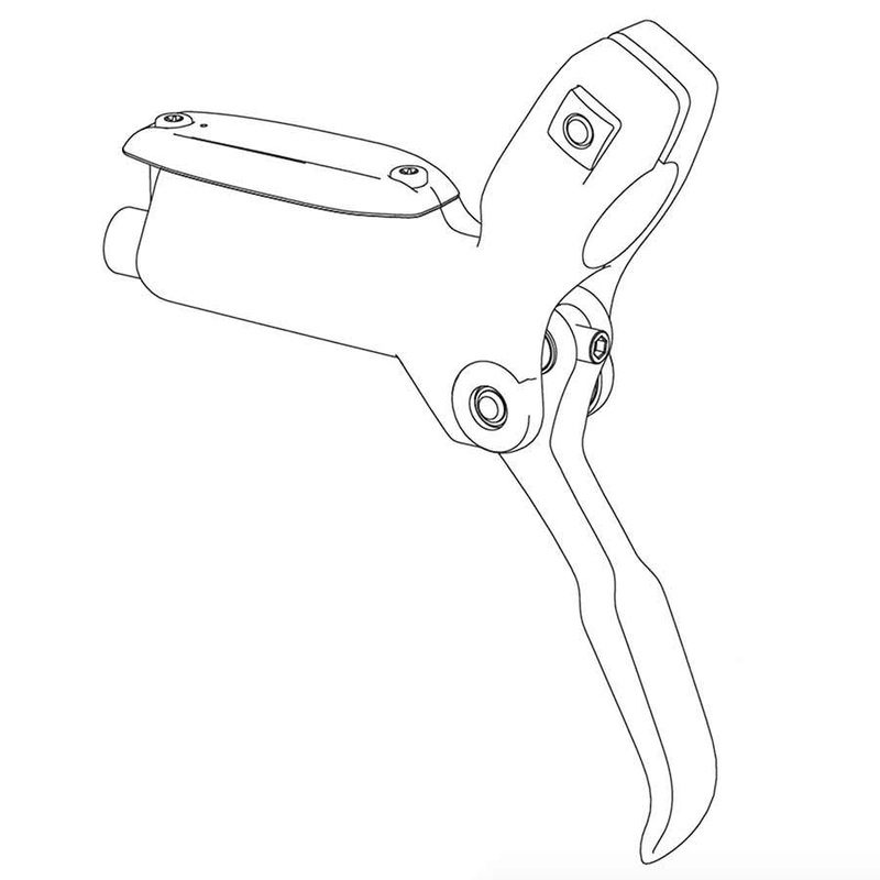 SRAM Level Bronze Stealth Disc Brake Lever Assembly – Aluminum Lever Blade Dark Polar C1