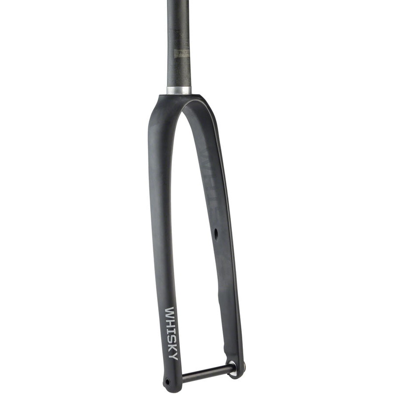 WHISKY No.9 RD Fork – 12mm Thru-Axle 1-1/4 Tapered Carbon Steerer Flat Mount Disc Matte BLK