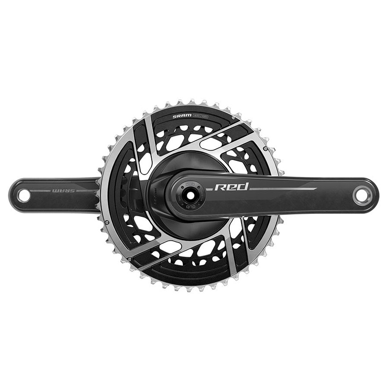 SRAM RED Crankset – 160mm 2x 12-Speed 48/35t 8-Bolt Direct Mount DUB Spindle Interface Natural Carbon E1