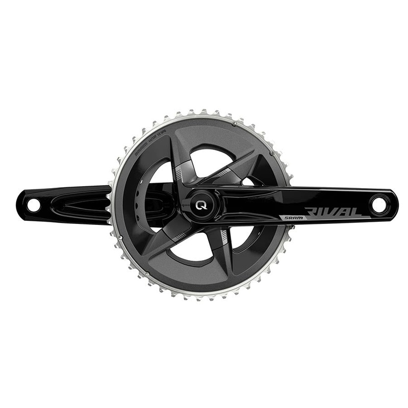 SRAM Rival AXS Crankset Quarq Power Meter – 160mm 12-Speed 46/33t Yaw 107 BCD DUB Spindle Interface BLK D1